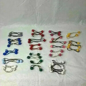 Vintage Ball Ties Bead‎ Knocker Ball Ponytail Hair Accessories Halloween Lot 37
